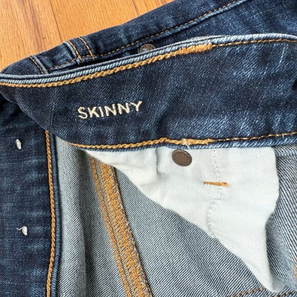 American Eagle Next Level Stretch Skinny Dark Denim Jeans Size 8 Regular Classic - Picture 4 of 8